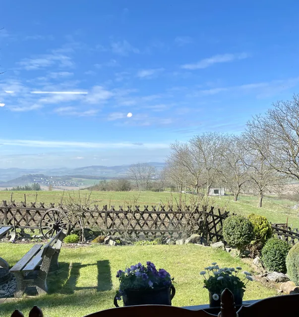 Garden with seating and a view